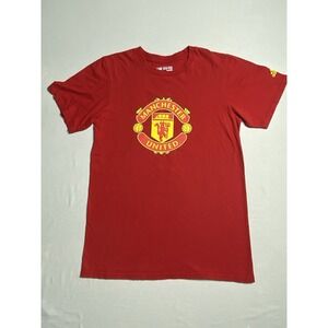 Adidas Manchester United T Shirt Red Go-To Tee Soccer Football Mens Small
